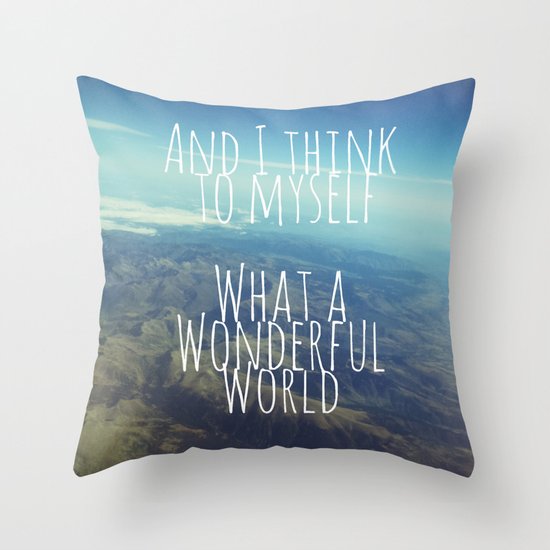 And I Think To Myself... Throw Pillow