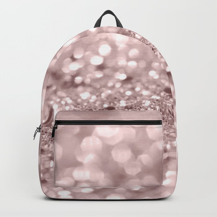 Sparkling Rose Gold Blush Glitter #1 (Faux Glitter) #shiny #decor #art #society6 Backpack