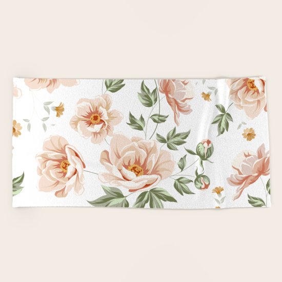 Flowers Beach Towel