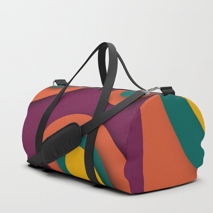 Geometric color mountain 2 Duffle Bag