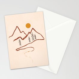 Mountain Minimal Stationery Card