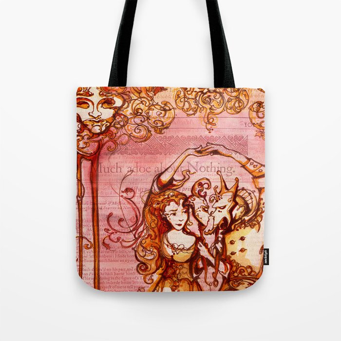 Much Ado About Nothing - Masquerade - Shakespeare Folio Illustration Tote Bag