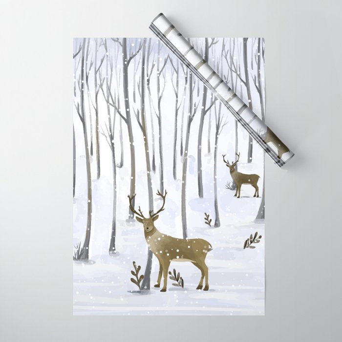 Deer wrapping sale paper