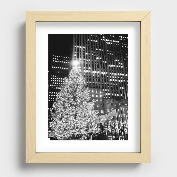 Rockefeller Christmas Tree Recessed Framed Print