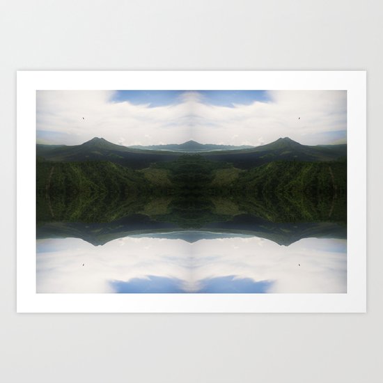 mountain flip Art Print