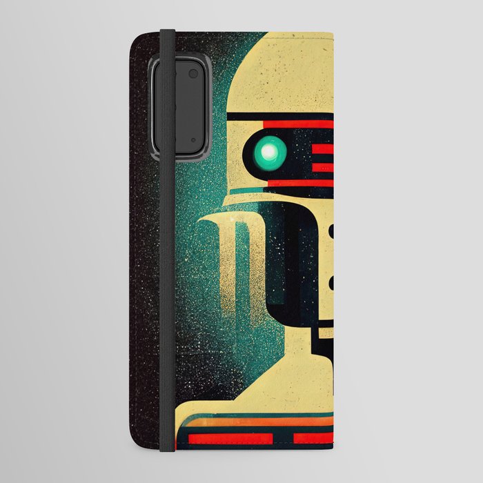 Retro-Futurist Robot Android Wallet Case