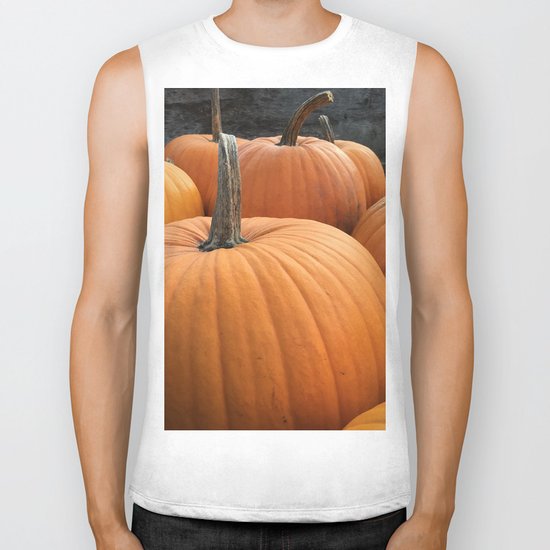 Halloween pumpkins Biker Tank