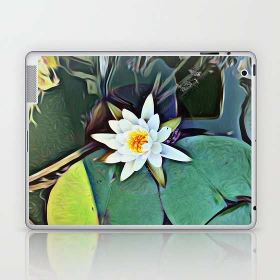 White Lotus Photograph Edit Laptop & iPad Skin