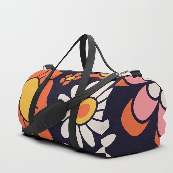 Retro 70s Psychedelic Pattern 07 Duffle Bag