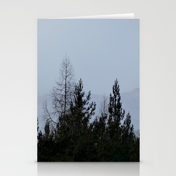 The Pine Trees Winter View  Stationery Cards