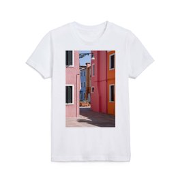Colourful Burano Pastel Dream World | Venice Italy Travel Photograph Kids T Shirt