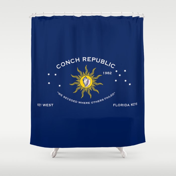 Conch Republic Flag Shower Curtain