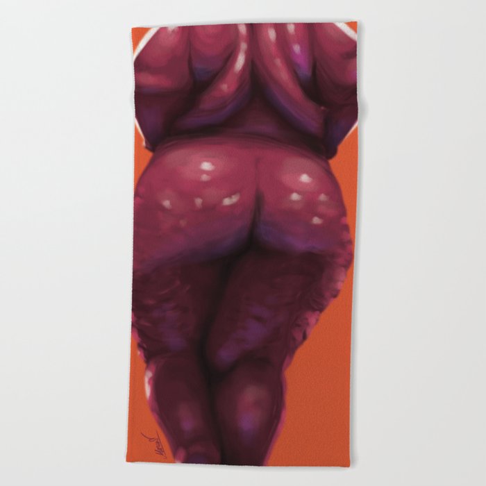 Bbw Pin Up Got Your Back Beach Towel Bbw Pin Up Got Your Back Beach Towel