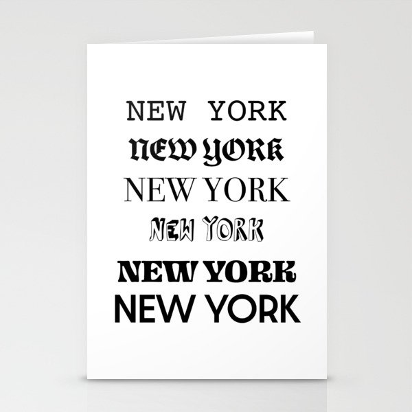 NEW YORK Stationery Cards