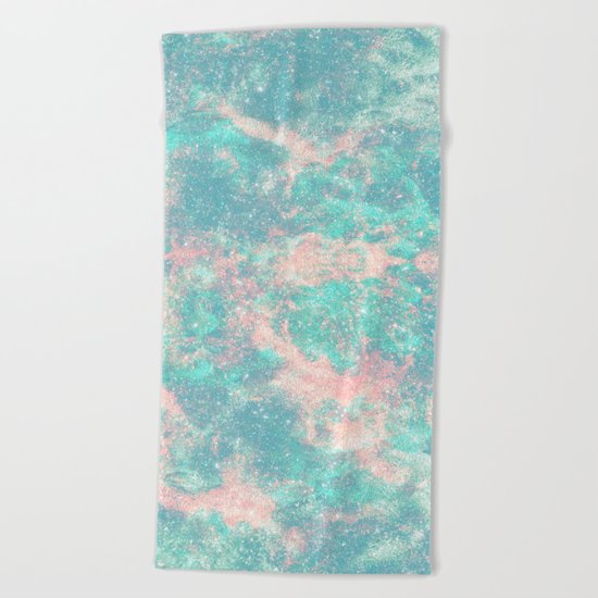 Ocean Foam In The Stars Beach Towel