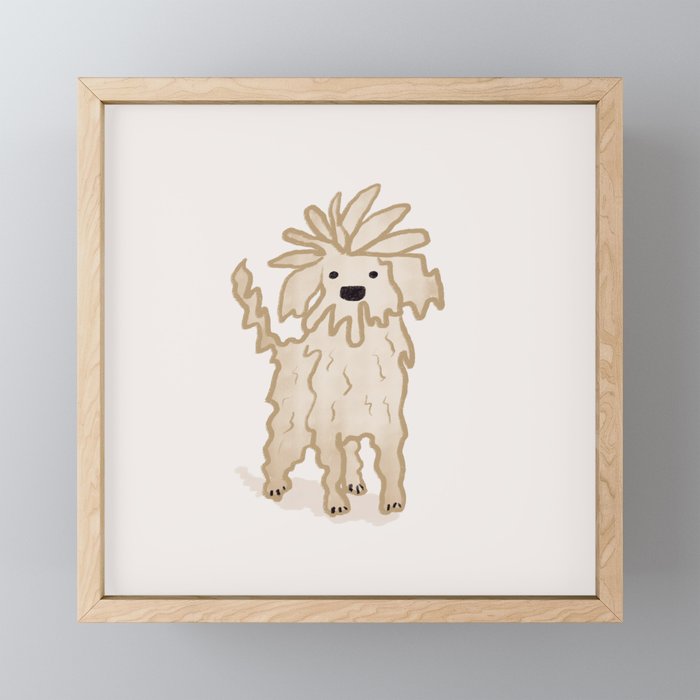 Oodle dog Framed Mini Art Print