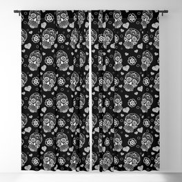 Sugar Skull / Day Of The Dead Pattern Blackout Curtain