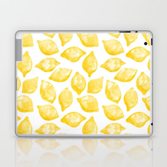Lemons Watercolor Laptop & iPad Skin