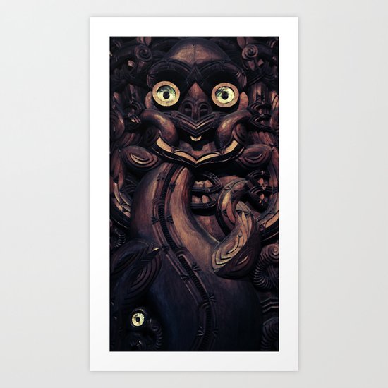 NEW ZEALAND CARVING Art Print