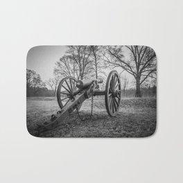 Spotsylvania Virginia Historic Artillery Black and White Fine Art Photography Civil War Bath Mat | Photo, Artillery, Confederates, Va, Civilwar, Union, Battlefield, History, Autumn, North 