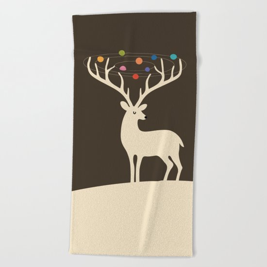 My Deer Universe Beach Towel