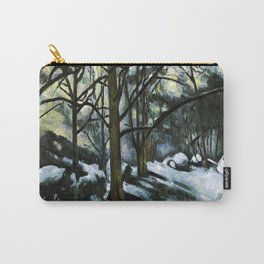 Paul Cezanne Melting Snow at Fontainebleau Carry-All Pouch