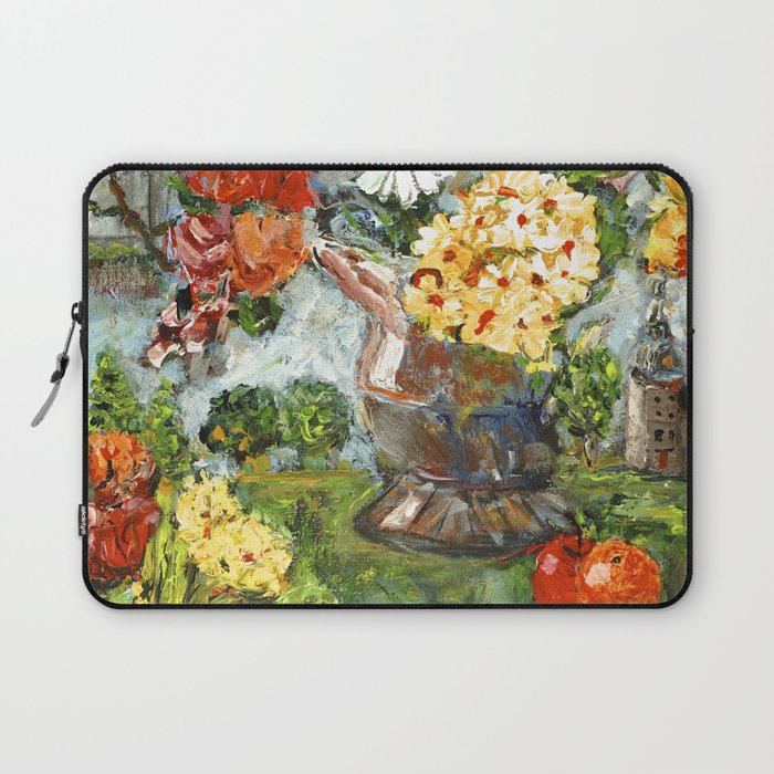 Flowers,  Fruit and a Cathedral Laptop Sleeve