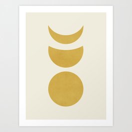 Lunar Eclipse - Gold Art Print