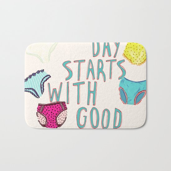 Underwear Happiness Bath Mat
