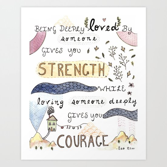 Deeply Loved Art Print