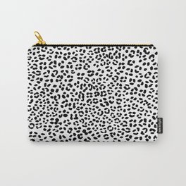 Black and White Snow Leopard Carry-All Pouch
