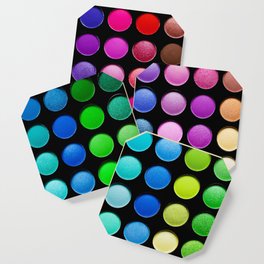 Rainbow Colored Eyeshadow Palette  - Makeup Artist Coaster