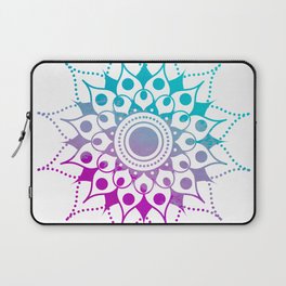 Mandala #1 (Purple Pink Turquiose) Laptop Sleeve