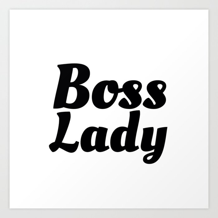 Girl Boss ribbon with black font and definition in black printed