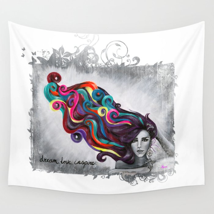 Dream, Love, Inspire Wall Tapestry