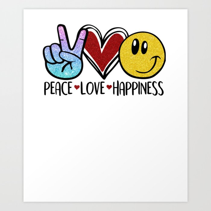 peace love happiness symbols