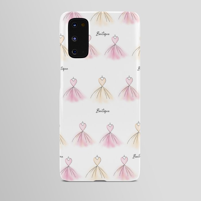 Pink and Orange Boutique dresses Android Case