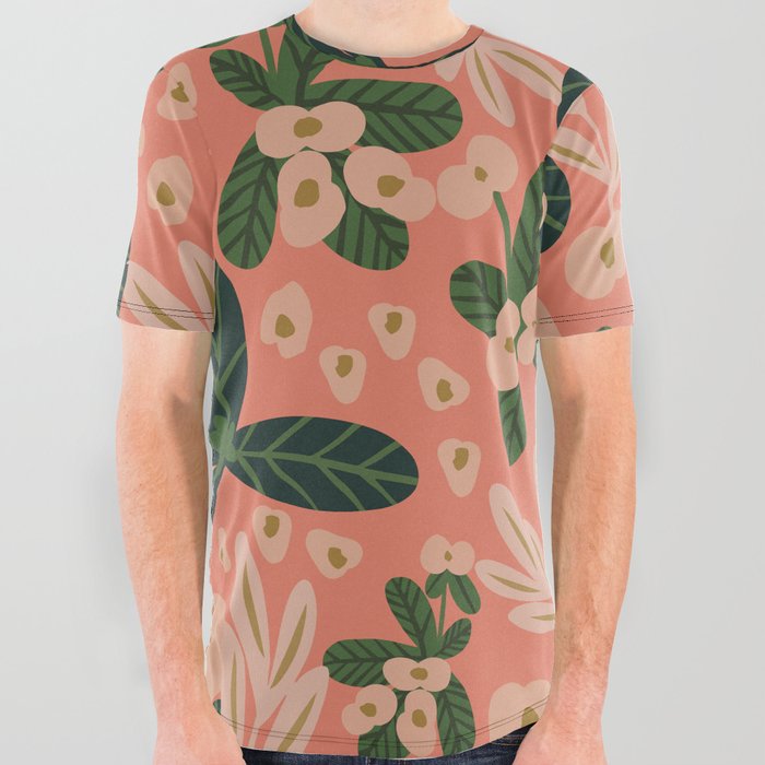 Poppy Pine (pink) All Over Graphic Tee