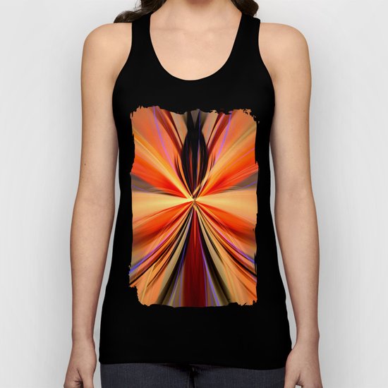 Artistic colourful abstract butterfly Unisex Tank Top