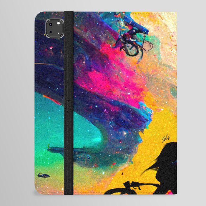 a bicycle in nowhere. iPad Folio Case