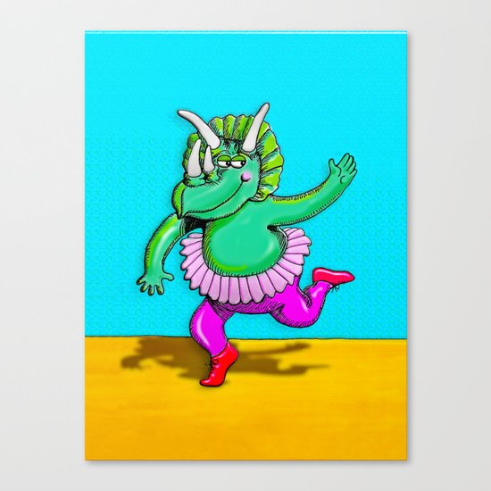 Sugarplum Triceratops Canvas Print