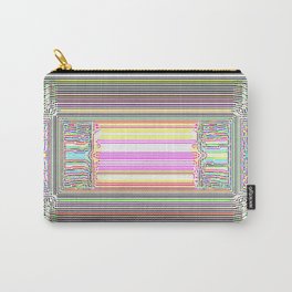 Moderne Glitch Carry-All Pouch | Abstract, Digital, Pattern 