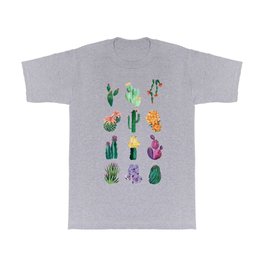 Collection of cacti and succulents T Shirt | Boho, Colorful, Bohemian, Cute, Orange, Kawaii, Succulent, Garden, Cacti, Gardener 