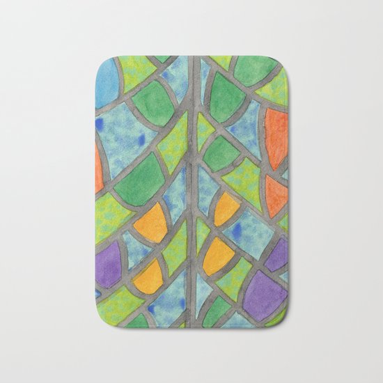 Butterfly Wing Pattern Bath Mat