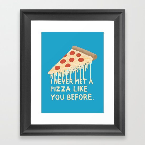 Sweet Pizza Framed Art Print