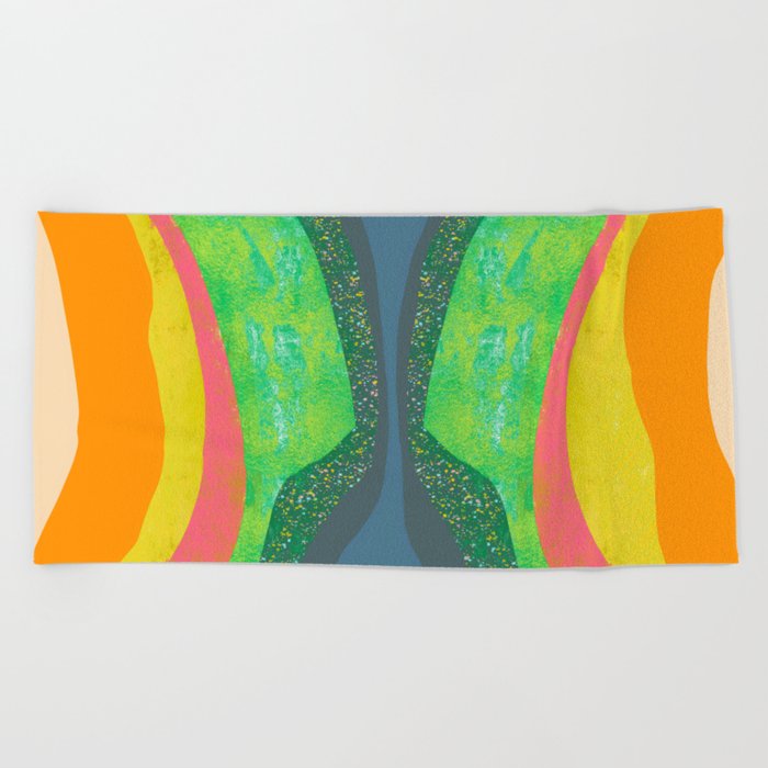 Shapes And Layers No 25 Abstract Painting Blue Green Pink