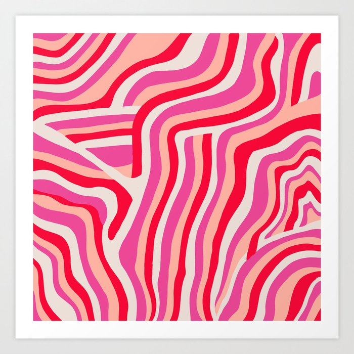 pink zebra stripes Kunstdrucke pink zebra stripes Kunstdrucke