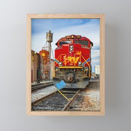 Arkansas And Missouri Railroad Train On The Tracks - Springdale Arkansas Framed Mini Art Print