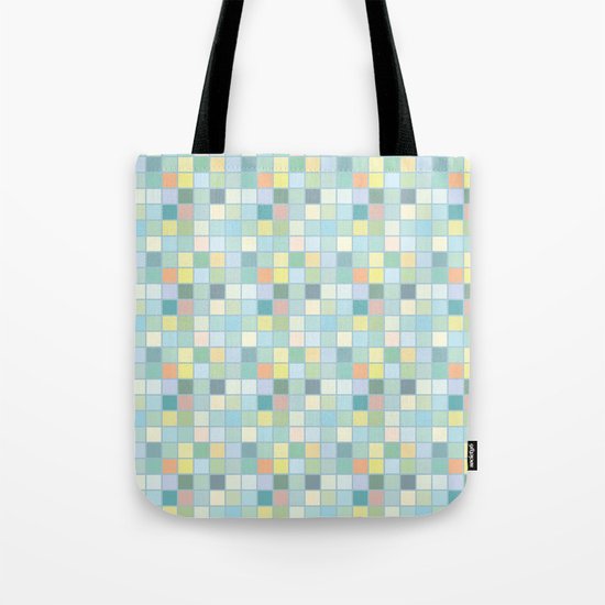 Pastel Squares Tote Bag