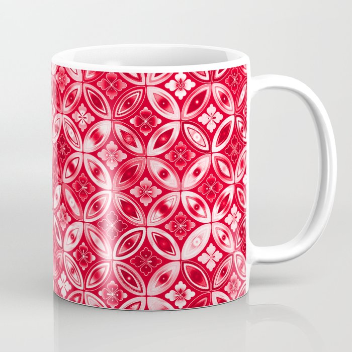 RED Ornate Prismatic Background. Coffee Mug